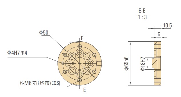 配天工業(yè)機器人AIR20-1700法蘭圖